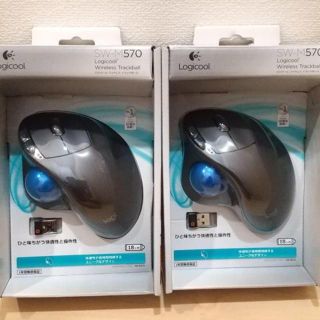 新品 2個セット ロジクール ワイヤレスマウス トラックボール SW-M570(PC周辺機器)