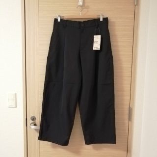 ムジルシリョウヒン(MUJI (無印良品))の新品 撥水ストレッチチノタックワイドパンツ L(カジュアルパンツ)