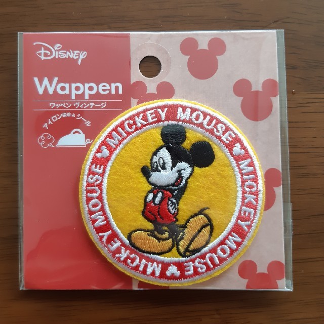 Disney(ディズニー)の【お早めに】アイロンワッペン　ミッキー　 ハンドメイドの素材/材料(各種パーツ)の商品写真