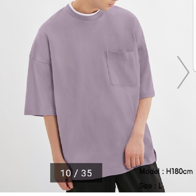 GU(ジーユー)の【GU】ルーズフィットT メンズのトップス(Tシャツ/カットソー(半袖/袖なし))の商品写真