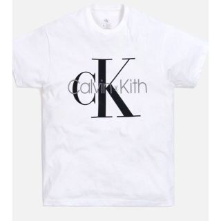 カルバンクライン(Calvin Klein)のkith×calvin klein 白Tシャツ　Lサイズ(Tシャツ/カットソー(半袖/袖なし))