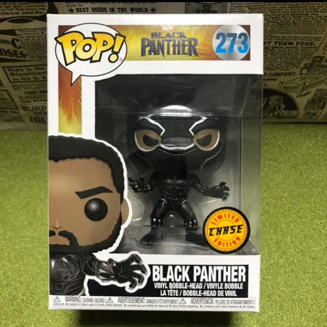 Funko pop ラスト1つ！chase版 ブラックパンサー ファンコ ポップMakotoマーベル