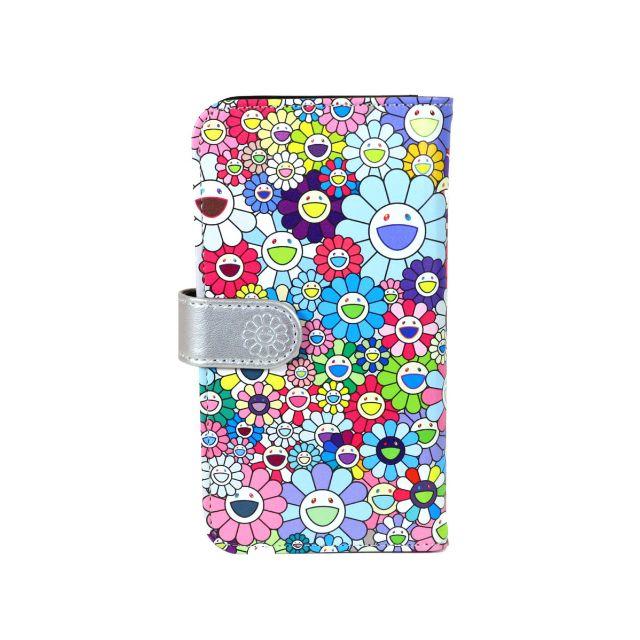 村上隆　手帳型スマホケース【Flower Flip Case】Ｍサイズ お花柄 スマホ/家電/カメラのスマホアクセサリー(Androidケース)の商品写真