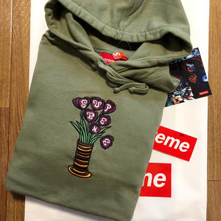 シュプリーム(Supreme)の【美品】SUPREME Flowers Hooded Sweatshirt(パーカー)