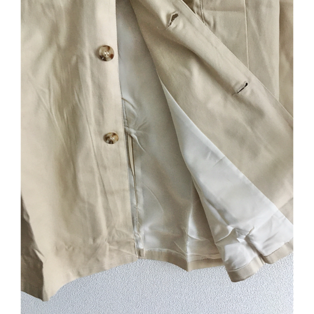 残1】メンズ　ステンカラーコート　ベージュ　XL  ロングジャケット　レディース メンズのジャケット/アウター(ステンカラーコート)の商品写真