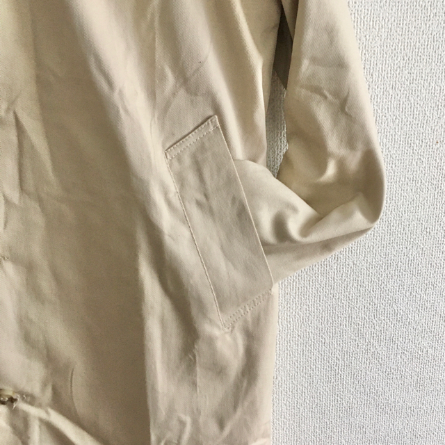 残1】メンズ　ステンカラーコート　ベージュ　XL  ロングジャケット　レディース メンズのジャケット/アウター(ステンカラーコート)の商品写真