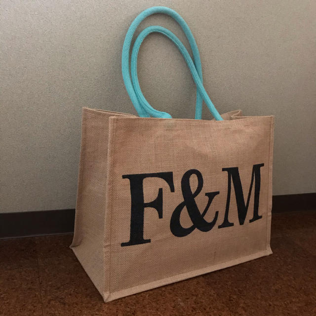 F&M  麻　トートバッグ レディースのバッグ(トートバッグ)の商品写真