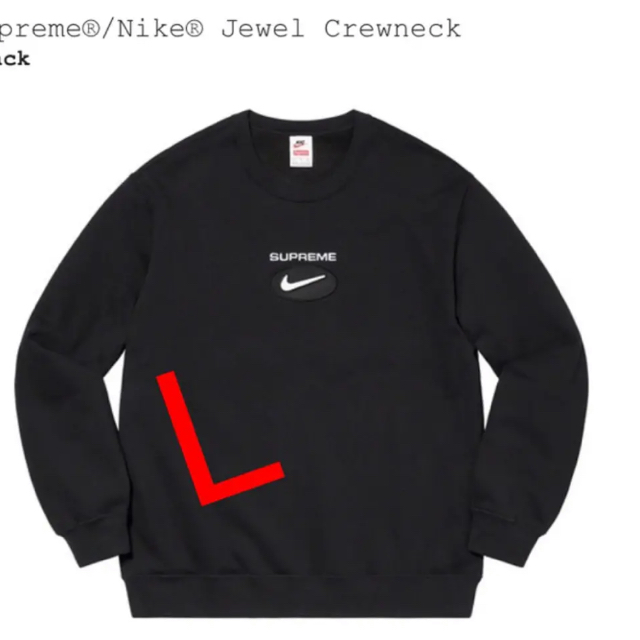 メンズsupreme  nike crewneck