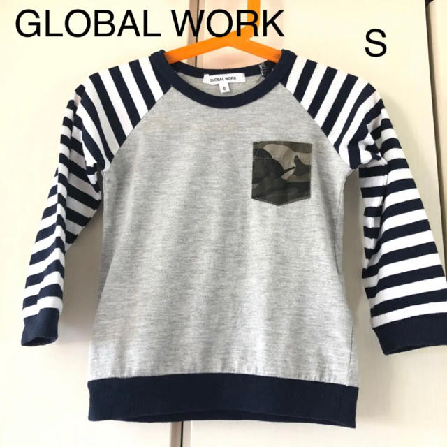 GLOBAL WORK(グローバルワーク)のグローバルワーク キッズ　袖切り替えポケＴ キッズ/ベビー/マタニティのキッズ服男の子用(90cm~)(Tシャツ/カットソー)の商品写真