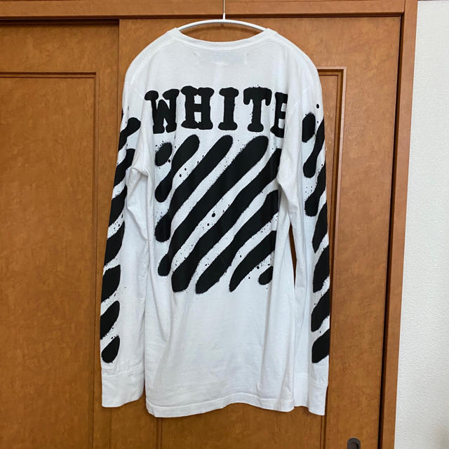 OFF-WHITE - 値下げできません！Off-White ロンT 袖プリント の通販 by 