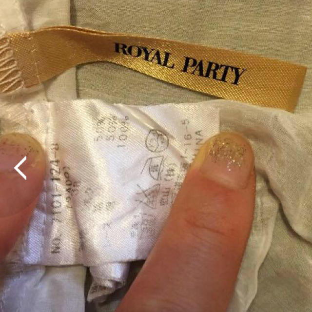 ROYAL PARTY(ロイヤルパーティー)のシフォン ブラウス トップス レディースのトップス(シャツ/ブラウス(長袖/七分))の商品写真