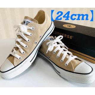 コンバース(CONVERSE)のコンバース CANVAS ALLSTAR COLORS OX ベージュ 24cm(スニーカー)