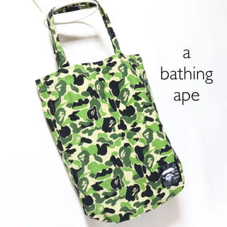 アベイシングエイプ(A BATHING APE)のa bathing ape 迷彩 カモフラ トートバッグ コットン製(トートバッグ)