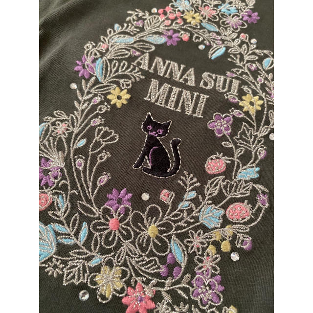 ANNA SUI mini(アナスイミニ)のANNA SUI mini アナスイ ミニ 130 カットソー　ねこ キッズ/ベビー/マタニティのキッズ服女の子用(90cm~)(Tシャツ/カットソー)の商品写真