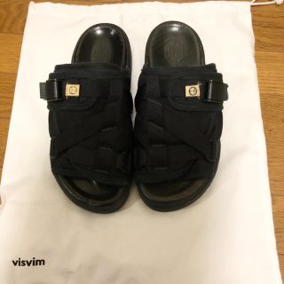 ヴィスヴィム(VISVIM)の美品 visvim CHRISTO BLACK M 正規品(サンダル)