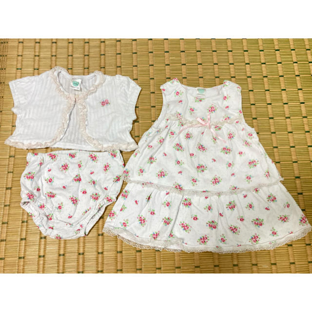 motherways(マザウェイズ)のマザウェイズ　3点セット　83cm  12〜18ヶ月 キッズ/ベビー/マタニティのベビー服(~85cm)(ワンピース)の商品写真