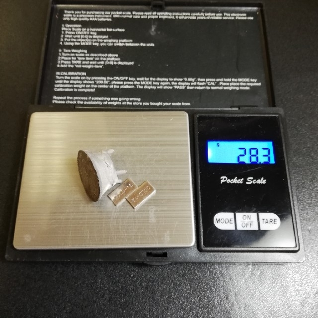 金パラ　湯だまり　金銀パラジウム　32.5g　歯科　技工