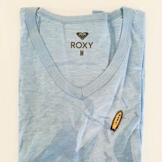 ロキシー(Roxy)の新品 ROXY レディース VネックTシャツ サーフボード M(Tシャツ(半袖/袖なし))