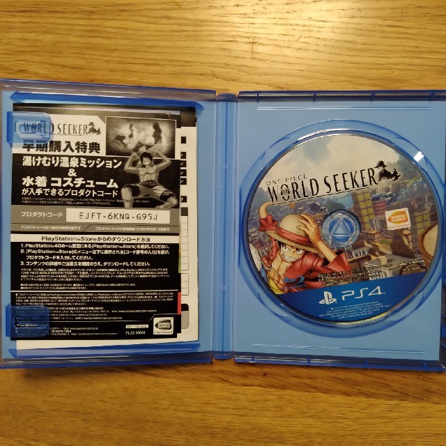 PlayStation4(プレイステーション4)のONE PIECE WORLD SEEKER PS4　中古 エンタメ/ホビーのゲームソフト/ゲーム機本体(家庭用ゲームソフト)の商品写真