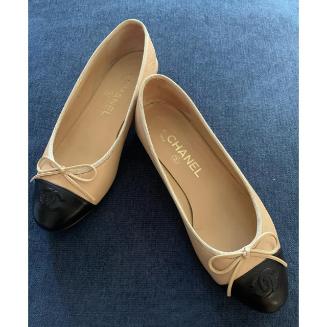 ○通販ポイント○ CHANELシャネル・バレリーナ・バレエシューズ