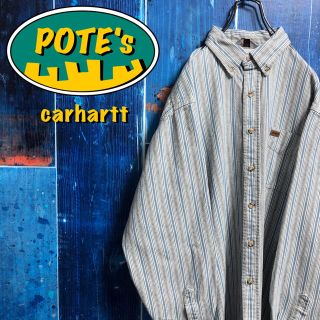 カーハート(carhartt)のmio様専用【カーハート】レザーロゴ入りストライプヒッコリーシャツ(シャツ)