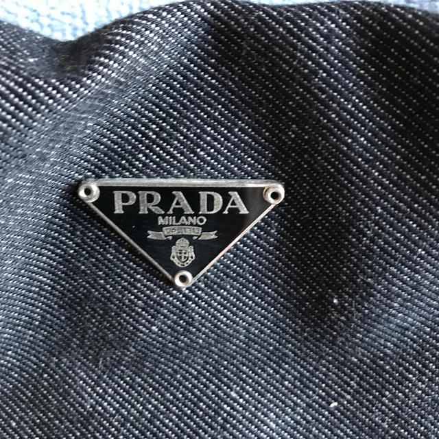 PRADA風　デニムバッグ　 レディースのバッグ(ハンドバッグ)の商品写真