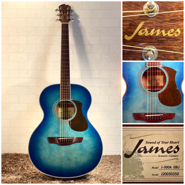 James(ジェームス)のはなこ様専用 1214.James J-300A EBU/トップ単板/美品‼️ 楽器のギター(アコースティックギター)の商品写真