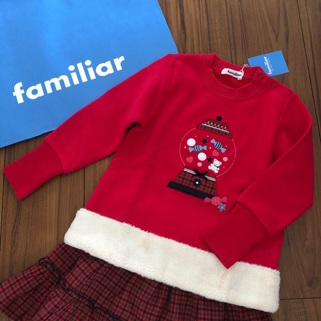 familiar(ファミリア)の【ご専用】ファミリア 新品トレーナー 120 キッズ/ベビー/マタニティのキッズ服女の子用(90cm~)(ニット)の商品写真