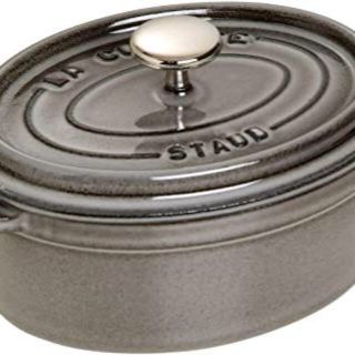 ストウブ(STAUB)のストウブ ピコ・ココット オーバル 15cm グレー(鍋/フライパン)