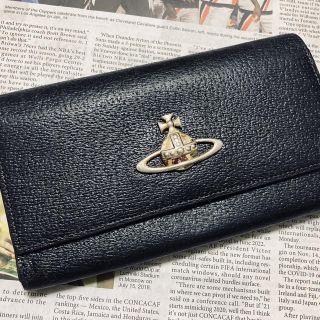 ヴィヴィアンウエストウッド(Vivienne Westwood)の【Vivianne Westwood】デカロゴ　長財布　ブラック/黒(財布)