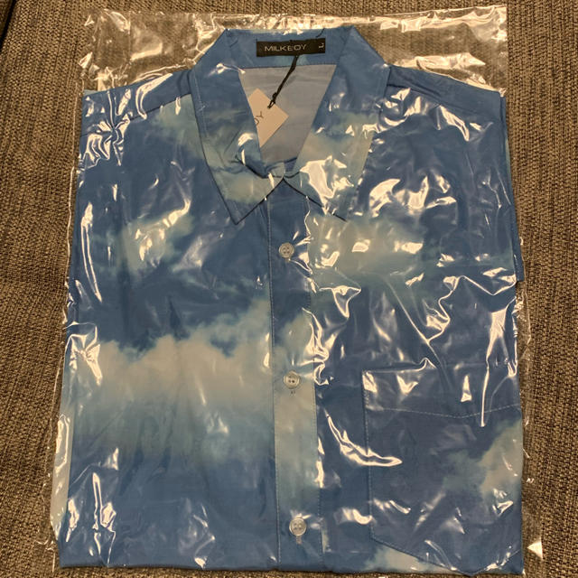 MILKBOY(ミルクボーイ)のMILKBOY CLOUDY LONG SHIRTS BLUE SKY メンズのトップス(シャツ)の商品写真