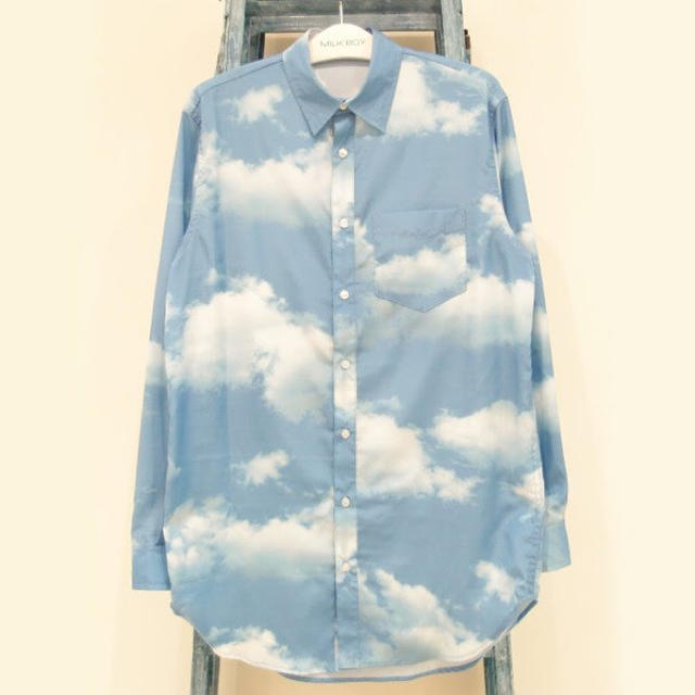 MILKBOY(ミルクボーイ)のMILKBOY CLOUDY LONG SHIRTS BLUE SKY メンズのトップス(シャツ)の商品写真
