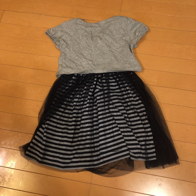 a.v.v(アーヴェヴェ)のavv チュールワンピース　150 キッズ/ベビー/マタニティのキッズ服女の子用(90cm~)(ワンピース)の商品写真