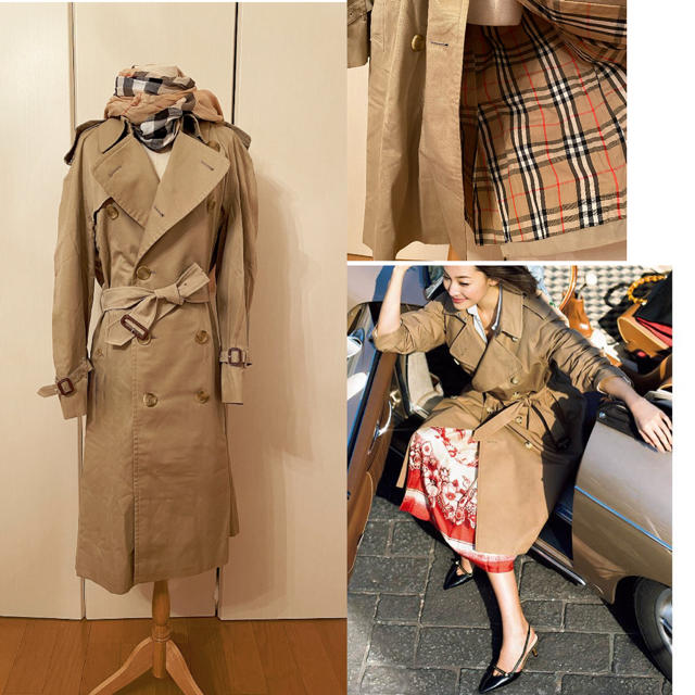 BURBERRY - 週末最終お値下げ美品バーバリートレンチコート40ハニー色 ...