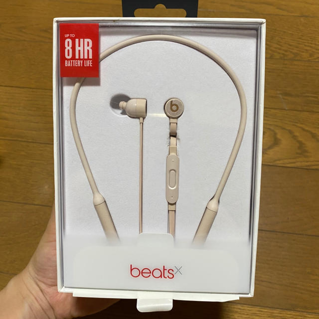 Beats by Dr Dre(ビーツバイドクタードレ)のBeatsⅩ ビーツ ピンク ゴールドピンク 限定 ワイヤレスイヤホン アップル スマホ/家電/カメラのオーディオ機器(ヘッドフォン/イヤフォン)の商品写真