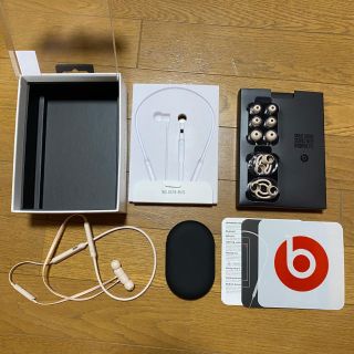 ビーツバイドクタードレ(Beats by Dr Dre)のBeatsⅩ ビーツ ピンク ゴールドピンク 限定 ワイヤレスイヤホン アップル(ヘッドフォン/イヤフォン)