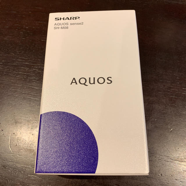 AQUOS sense2 SH-M08 SIMフリー ホワイトシルバースマートフォン/携帯電話