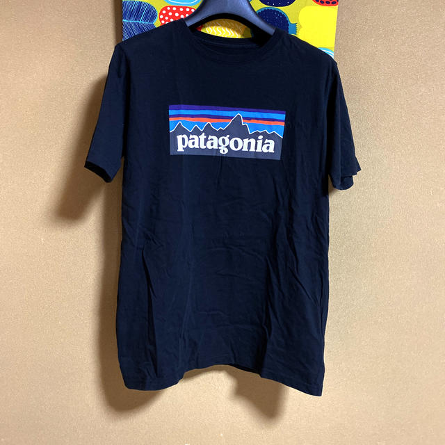 patagonia(パタゴニア)の毛玉仙人様専用　　パタゴニア　コットン　ロゴT 黒　P6 レディースのトップス(Tシャツ(半袖/袖なし))の商品写真