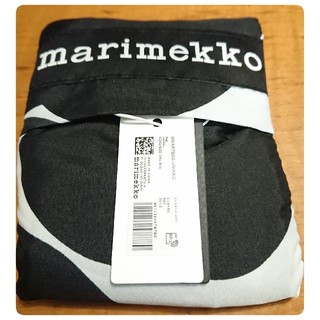 マリメッコ(marimekko)の人気♪【新品・未開封】エコバック☆マリメッコ☆　UNIKKO　ブラック(エコバッグ)