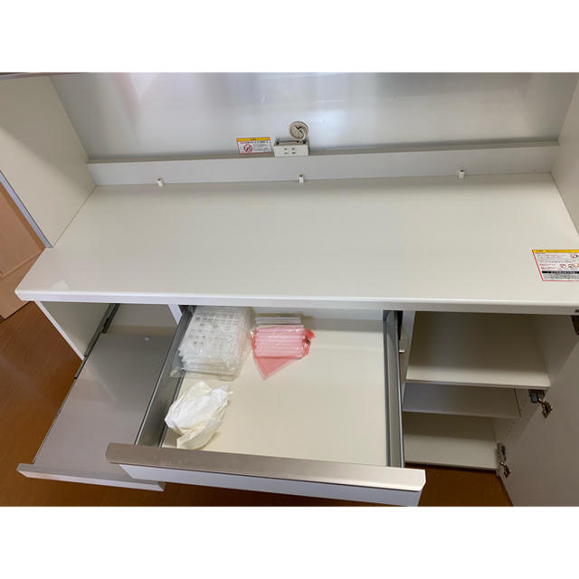 奈良発 パモウナ レンジボード 140cm キッチンボード 食器棚