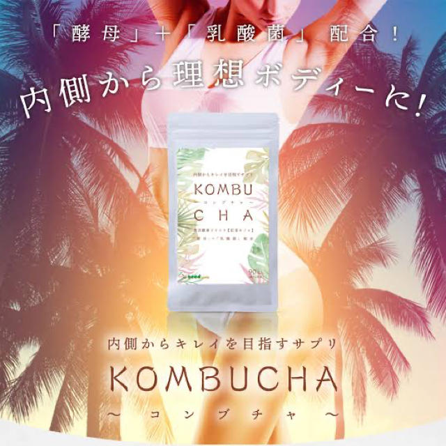 【新品】KOMBUCHA コンブチャ サプリ 約3ヶ月分 90粒 シードコムス コスメ/美容のダイエット(ダイエット食品)の商品写真