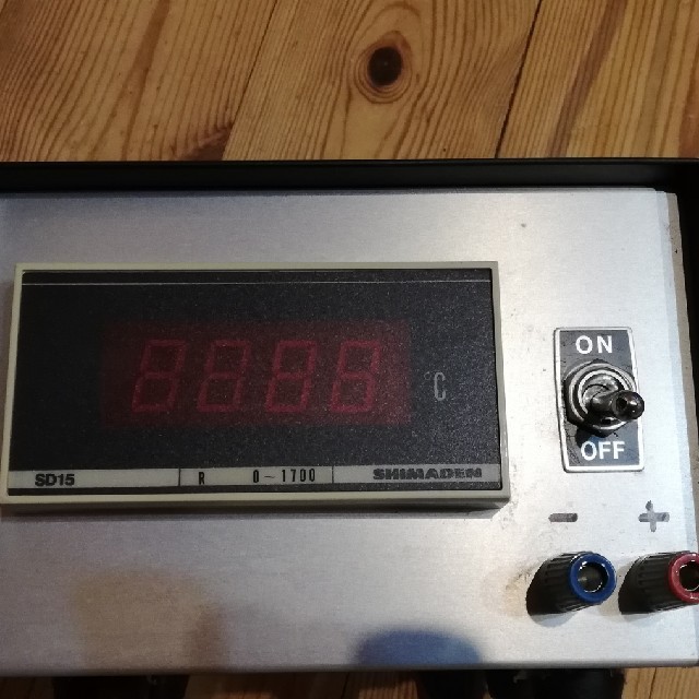 陶芸温度計(SD15)、熱電対(R 0.3㎜)、配線