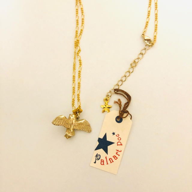 フクロウチャーム ネックレス 未使用 レディースのアクセサリー(ネックレス)の商品写真