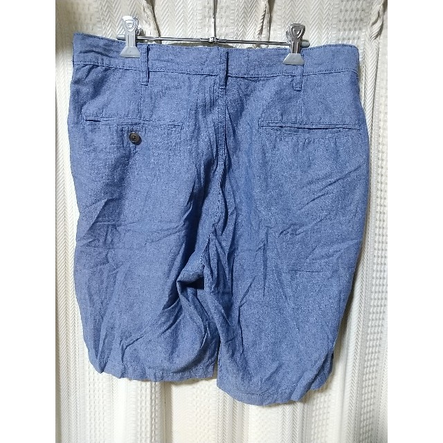 GU(ジーユー)のgu ショートパンツ Lサイズ 青 ファストファッション ショーツ サーフ 古着 メンズのパンツ(ショートパンツ)の商品写真
