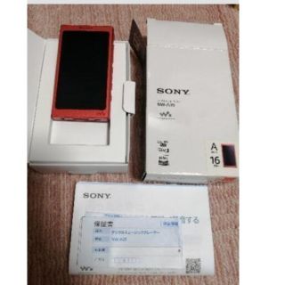 ウォークマン(WALKMAN)のSONY　DIGITAL　WALKMAN ＮＷ−A35　16GB レッド　オマケ(ポータブルプレーヤー)