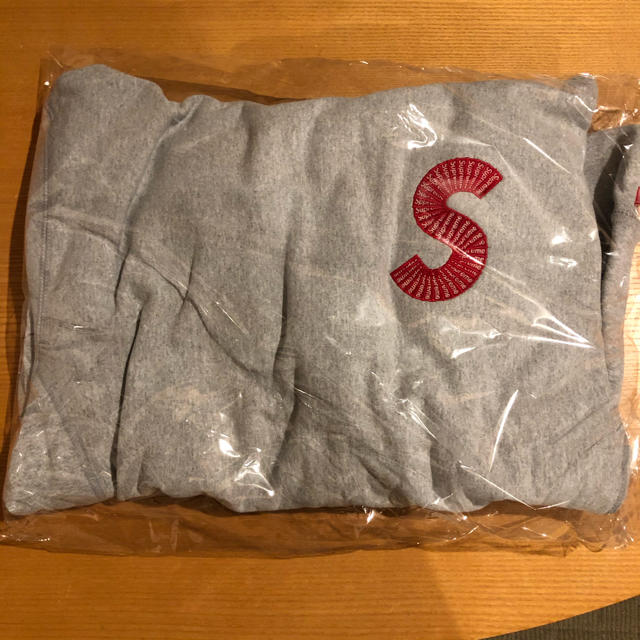 【送料込み】supreme s logo hooded sweatshirt L