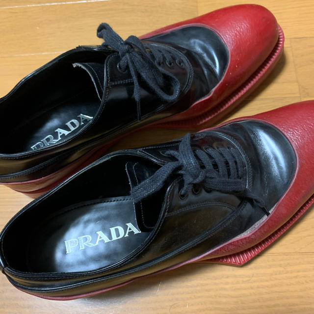 【までの】 PRADA 12aw ラバーソールシューズ 名作 コレクショ