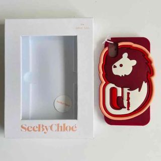 See By Chloé iPhone X/XS ラバーケース ライオン(iPhoneケース)