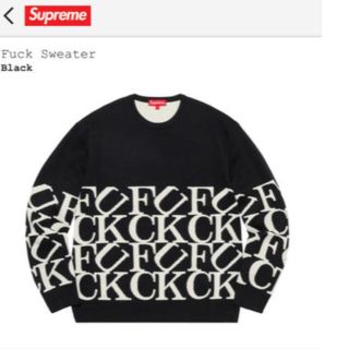 シュプリーム(Supreme)のsupreme FUCK sweater(ニット/セーター)