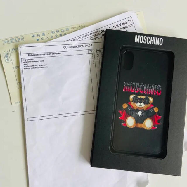 MOSCHINO モスキーノ iPhone X/XS ケース テディベア MOSCHINO モスキーノ iPhone X/XS ケース テディベア